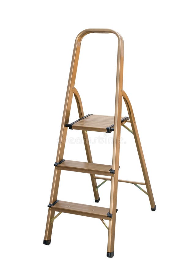 Aluminiowy stepladder na bia?ym tle odosobniony stepladder fotografia royalty free Aluminiowy stepladder na bia?ym tle odosobniony stepladder fotografia royalty free