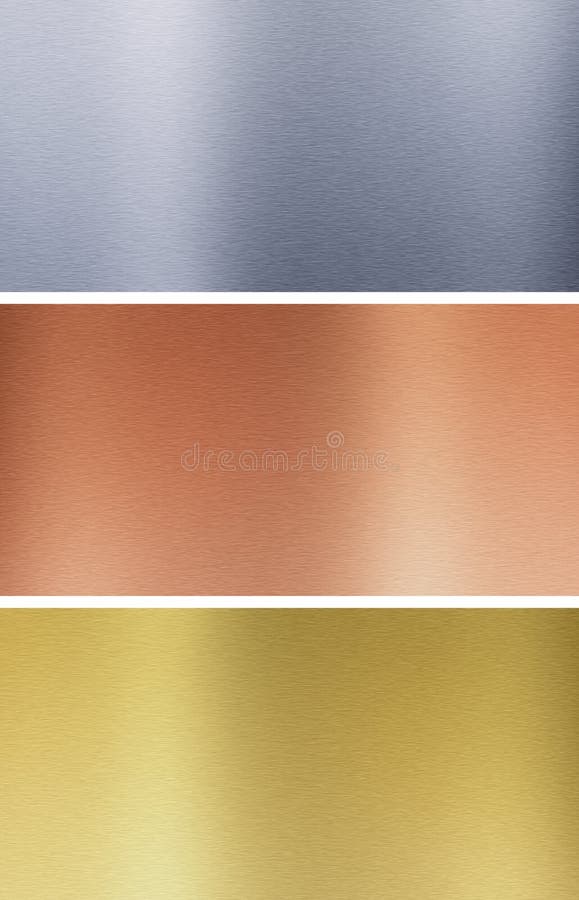 Aluminium-, brons- och mässingstexturer arkivfoto Aluminium-, brons- och mässingstexturer arkivfoto