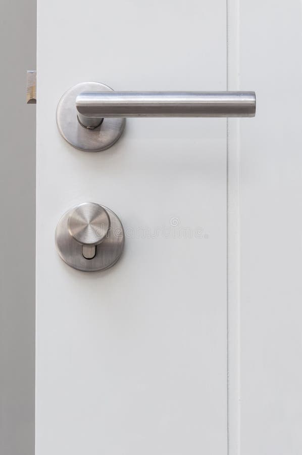 Aluminium door handle stock image. Image of closed, accessibility