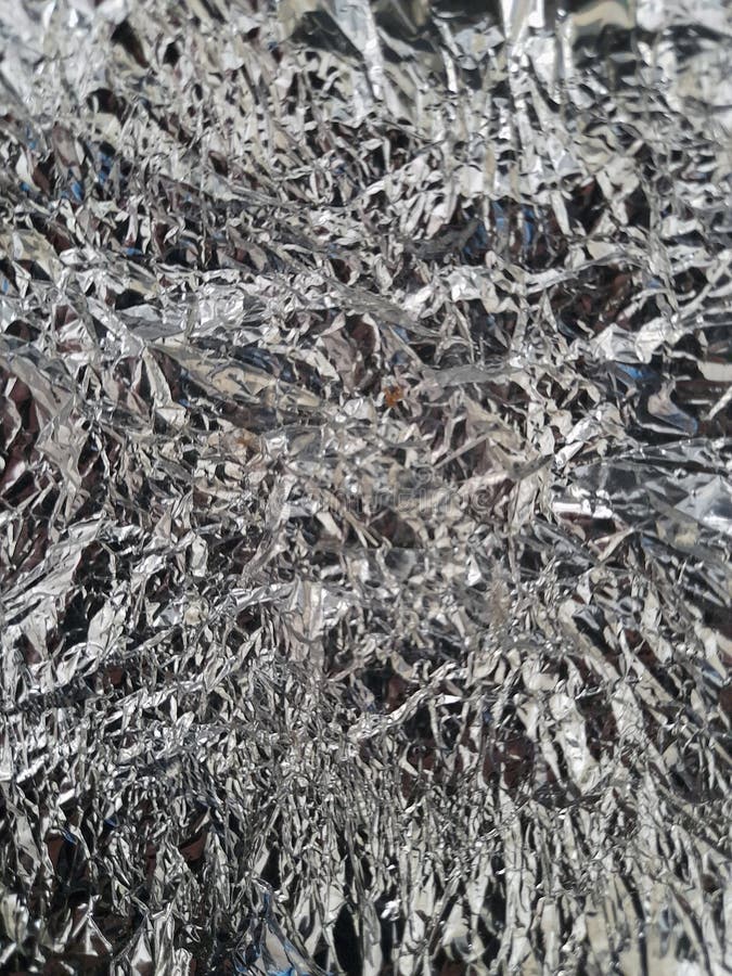 Aluminium Foil. Crumpled Aluminum Foil Stock Photo Image of grungy