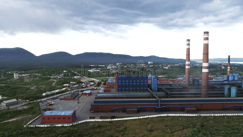 Aluminium Metallurgische Installatie royalty-vrije stock fotografie