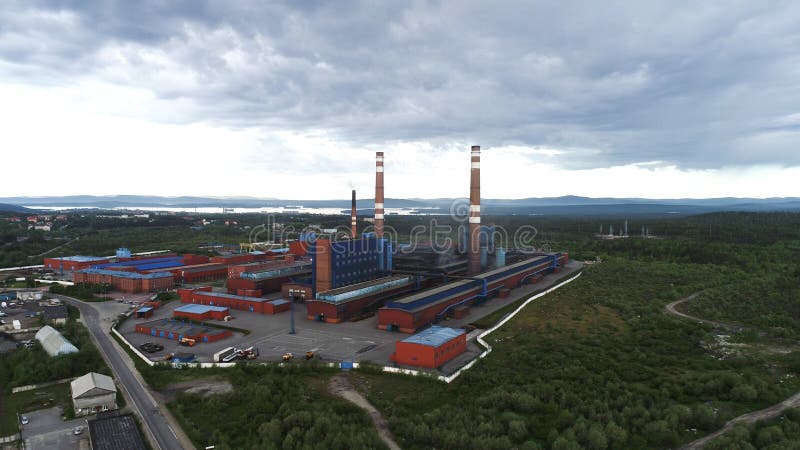 Aluminium Metallurgische Installatie royalty-vrije stock afbeelding