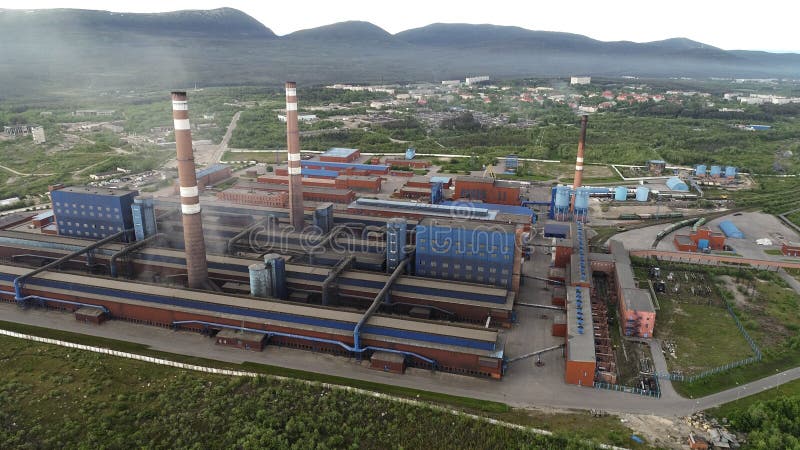 Aluminium Metallurgische Installatie royalty-vrije stock afbeelding