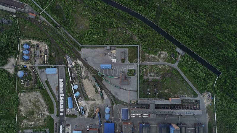 Aluminium Metallurgische Installatie royalty-vrije stock fotografie