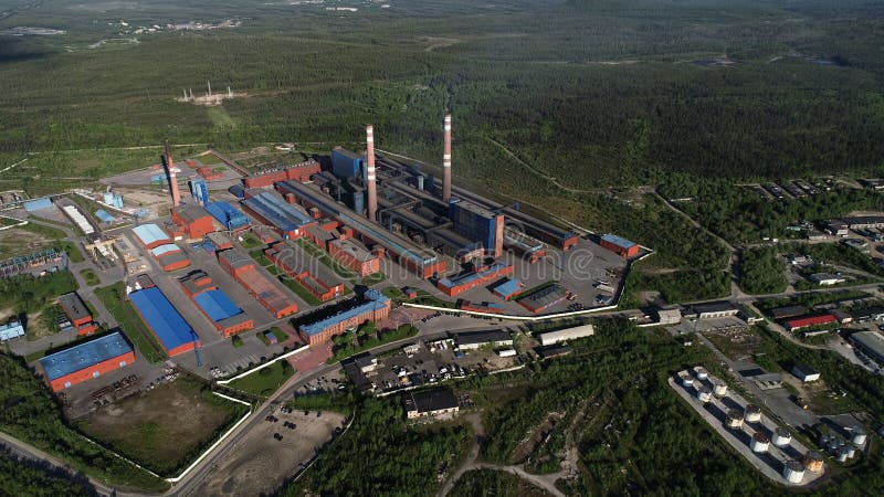 Aluminium Metallurgische Installatie royalty-vrije stock foto