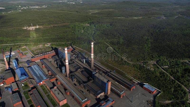 Aluminium Metallurgische Installatie royalty-vrije stock afbeelding