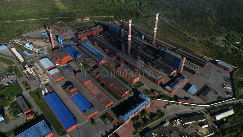 Aluminium Metallurgische Installatie stock foto