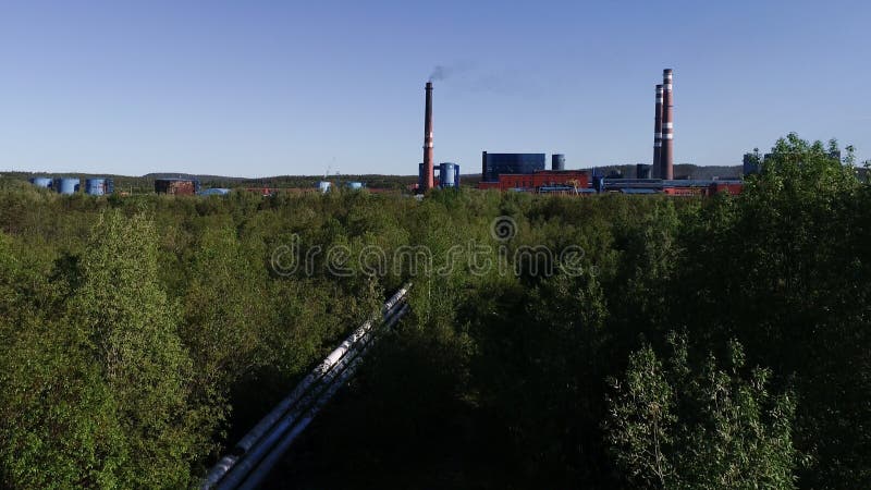 Aluminium Metallurgische Installatie stock afbeeldingen