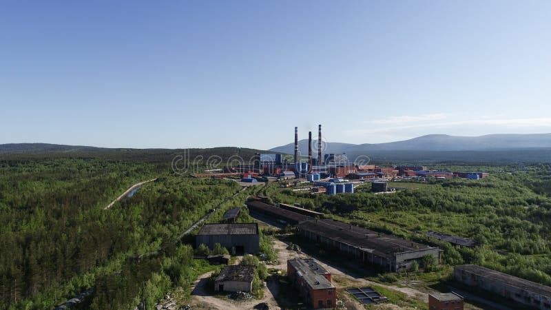 Aluminium Metallurgische Installatie royalty-vrije stock foto