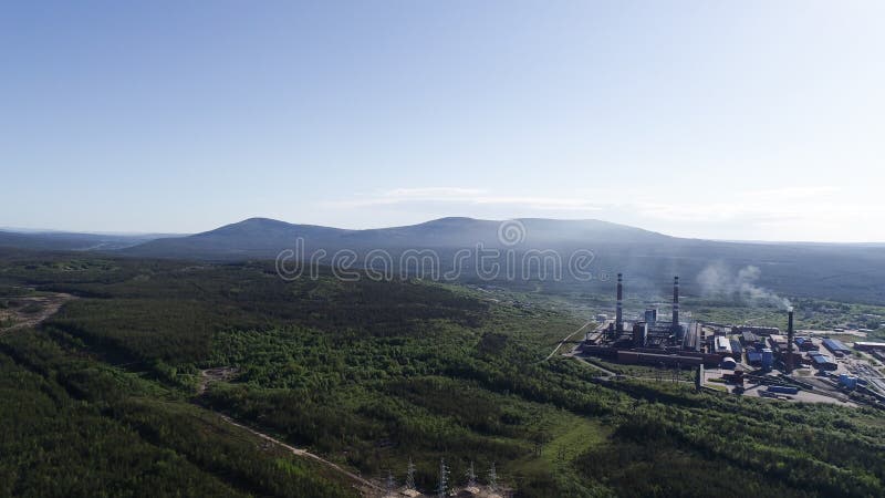 Aluminium Metallurgische Installatie stock afbeelding