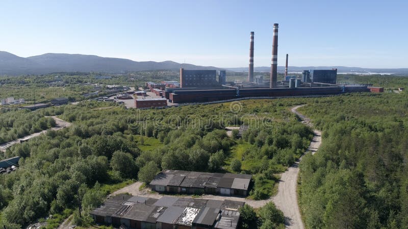 Aluminium Metallurgische Fabriek royalty-vrije stock afbeeldingen