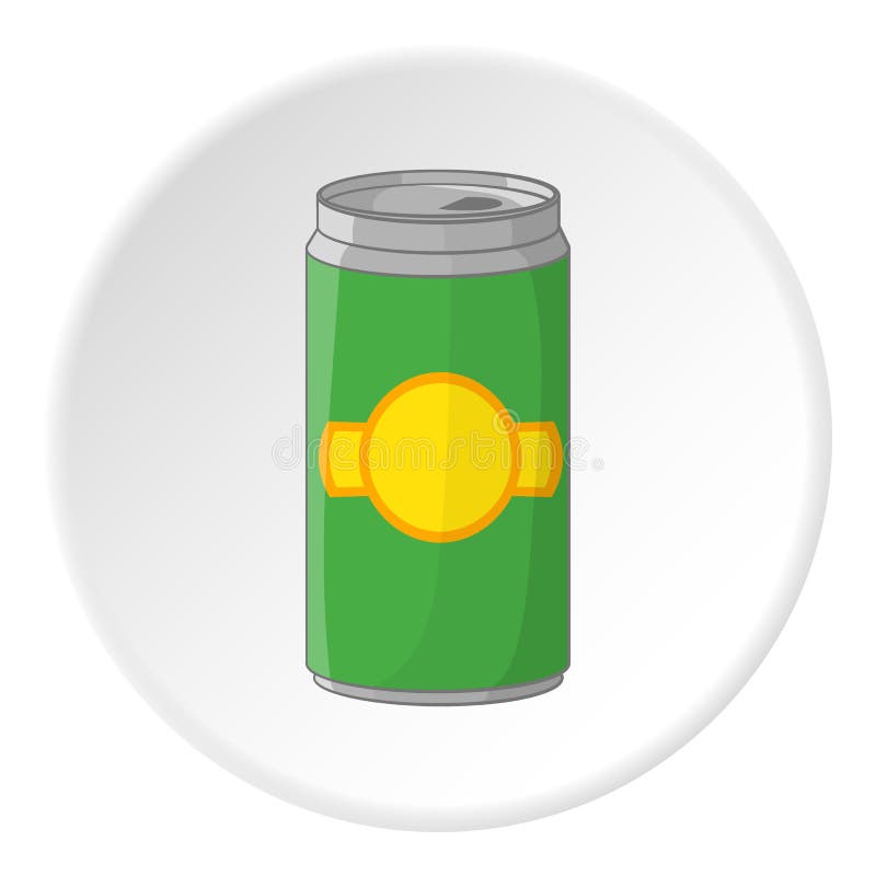 Aluminum cans for beer icon in cartoon style isolated on white circle background. Alcoholic beverage symbol vector illustration. Aluminum cans for beer icon in cartoon style isolated on white circle background. Alcoholic beverage symbol vector illustration