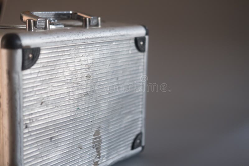 The aluminum carrying case stock image. Image of business 150649839