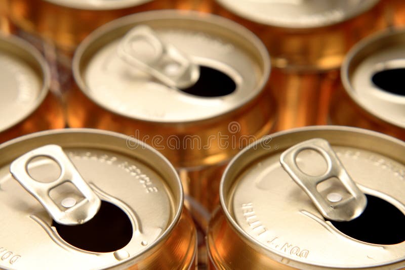 Aluminum drink cans stock image. Image of rubbish, indoors 3746879