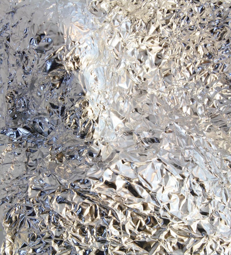 Crumpled aluminum foil stock photo. Image of sparkle, color 587854