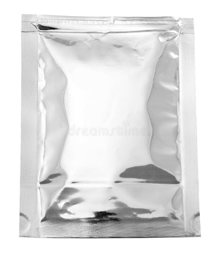 Aluminum foil bag plain stock photo. Image of gross, plain - 18435434