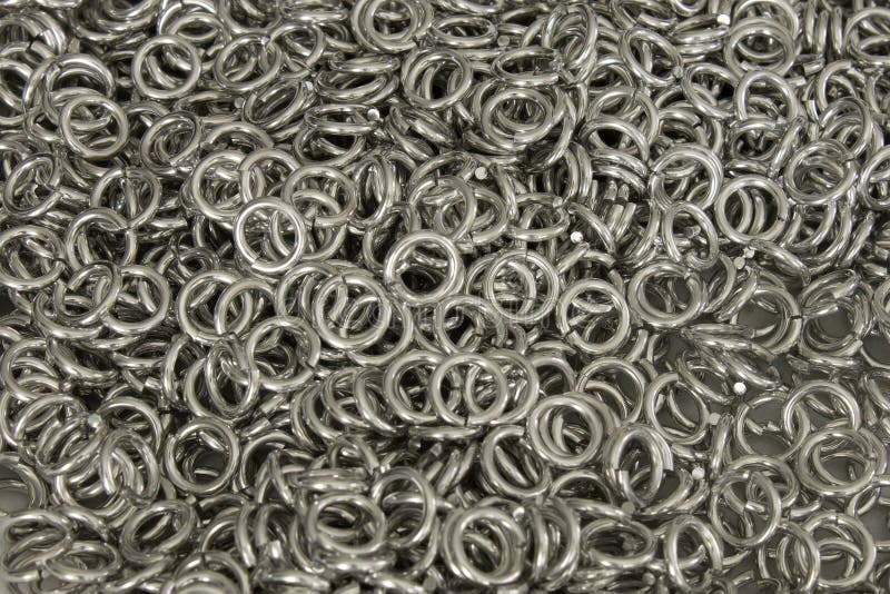 Aluminum Jump Rings Background Stock Image Image of rings, bend 90567029