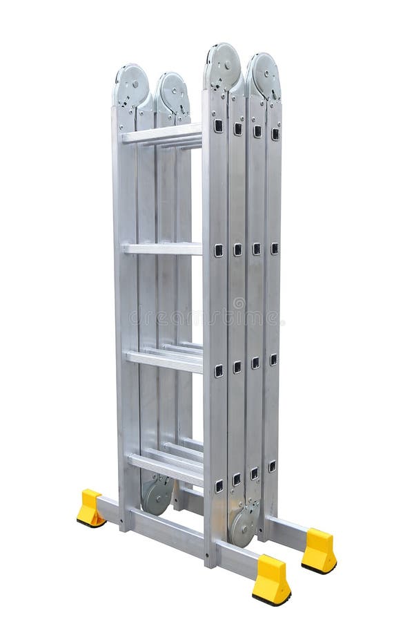 Aluminum metal step-ladder