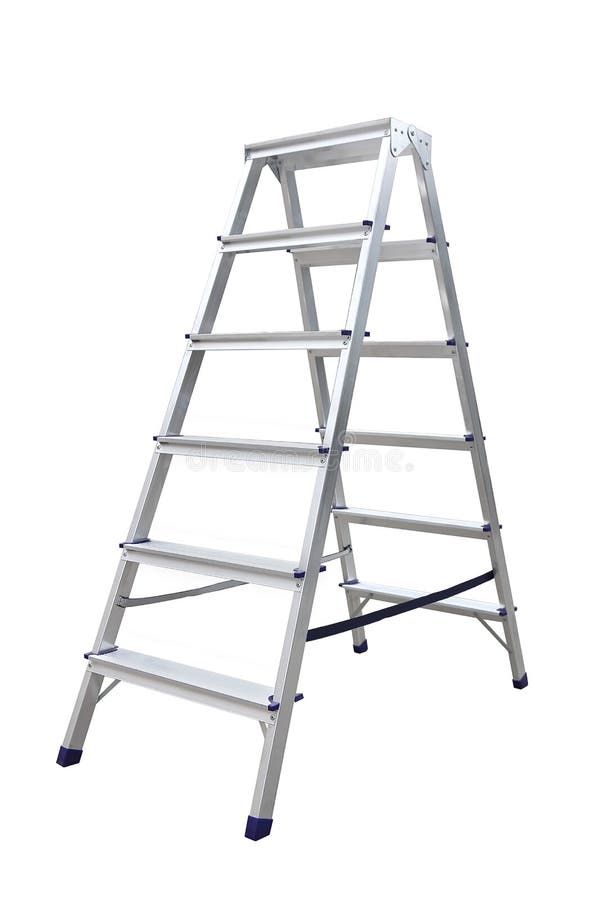 Aluminum metal step-ladder