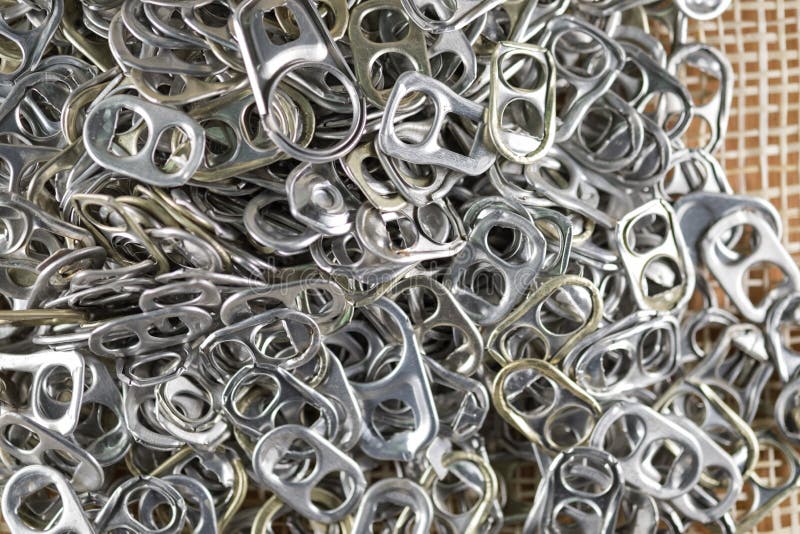 Aluminum Pull Tabs in Bottle Stock Photo Image of steel, packaging