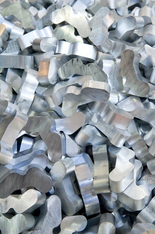 Aluminum recycling stock image