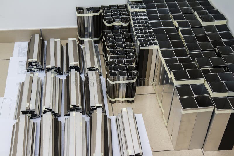 Aluminum Shapes stock image. Image of sample, pipes, industry 47411773