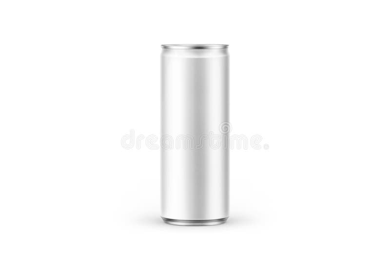 Aluminum slim can on background. Soda can mock up good use for design drink.