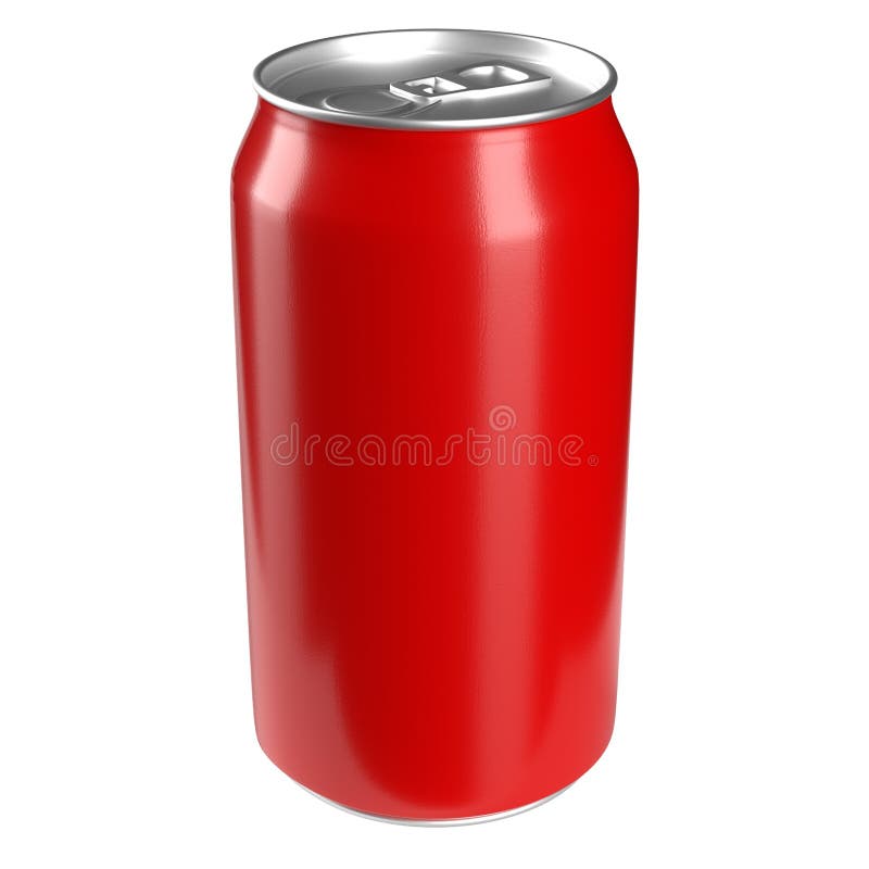 Aluminum soft drink can on white background , TRANSPARENT background in additional format PNG. Coke can vectors
