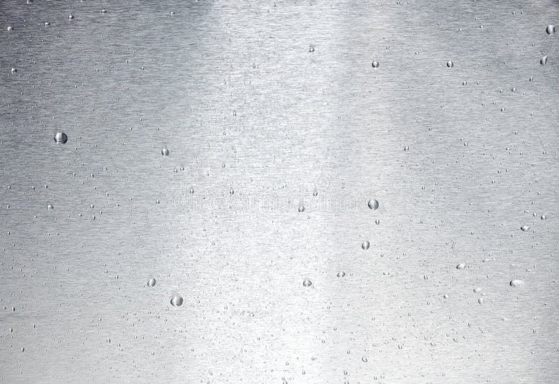 Aluminum Surface with Drops of Water Stock Image Image of rain, gray