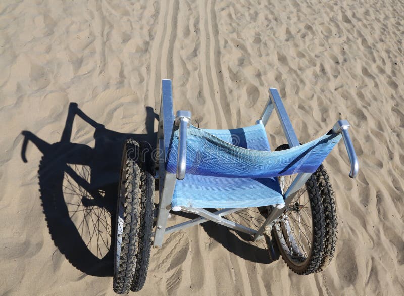 Wheelchair sand stock image. Image of advance, difficulty 9769583