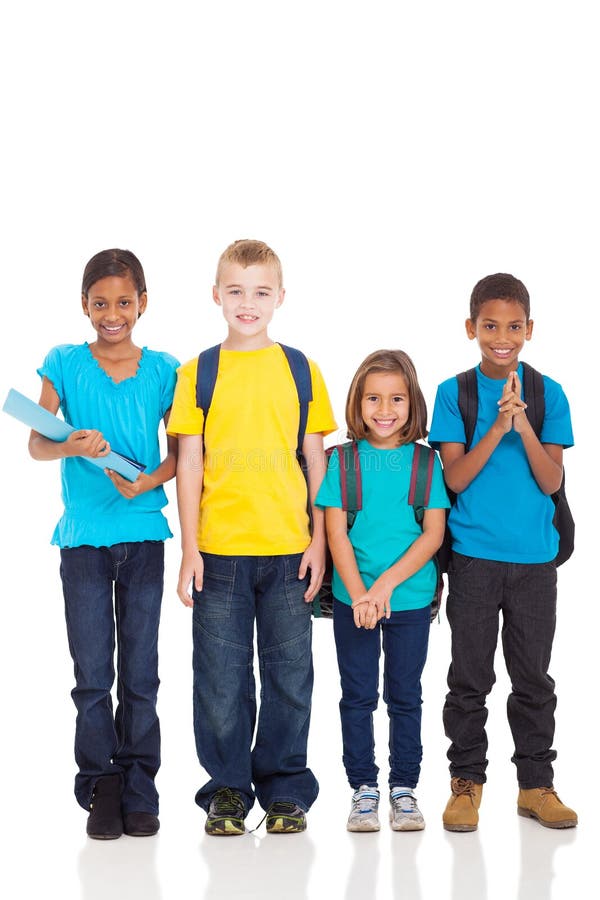 Alunos no branco fotos de stock Alunos no branco fotos de stock