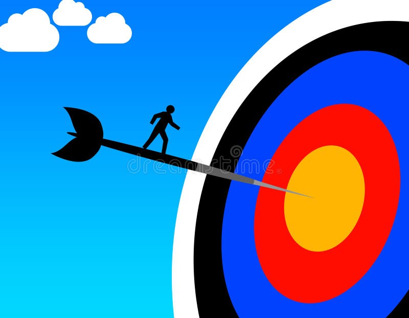 Alvo ilustração royalty free