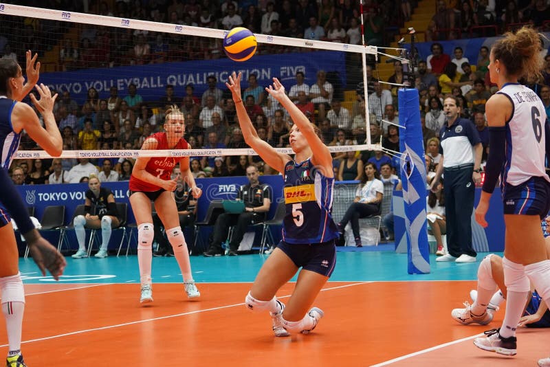 Italian Volleyball National Team Editorial Photo - Image of match ...