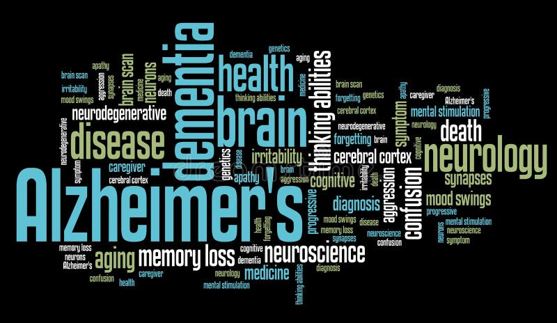 Alzheimers sjukdom vektor illustrationer