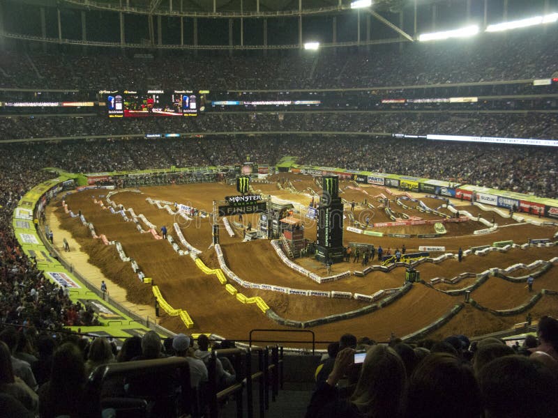 AMA Supercross en Atlanta, Georgia imagen de archivo libre de regalías AMA Supercross en Atlanta, Georgia imagen de archivo libre de regalías