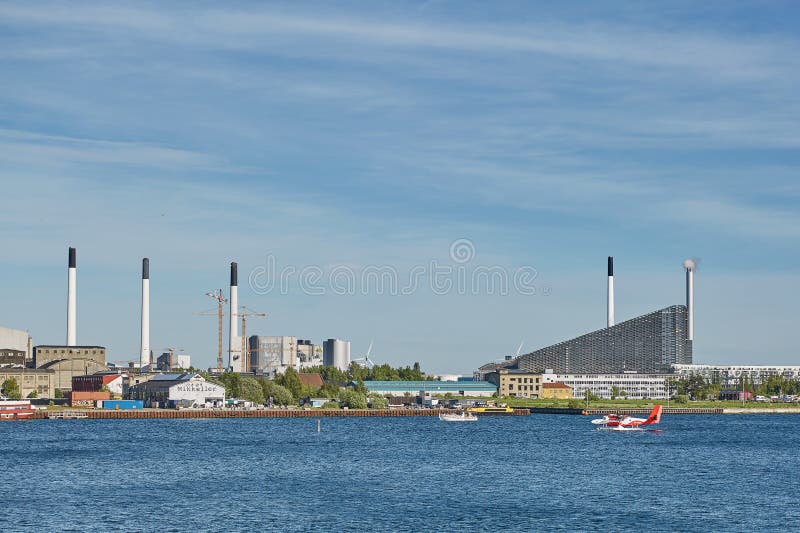 Amager Bakke / Copenhill Waste-to-Energy Power Plant In Copenhagen. The