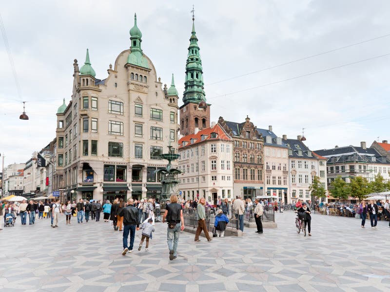 Amagertorv - central square in Copenhagen