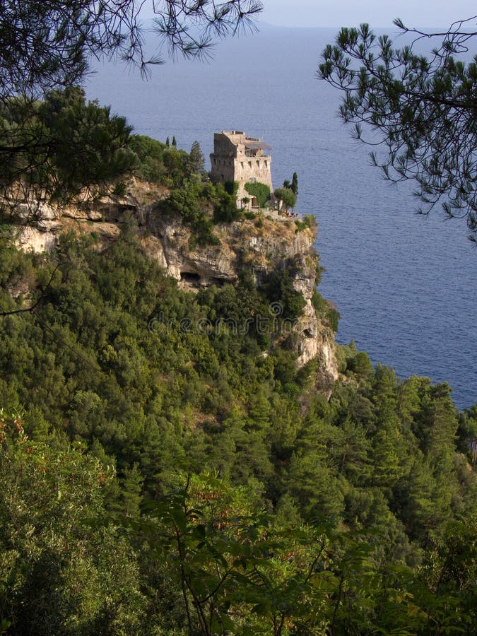 Amal πύργος maiori ακτών στοκ εικόνα με δικαίωμα ελεύθερης χρήσης