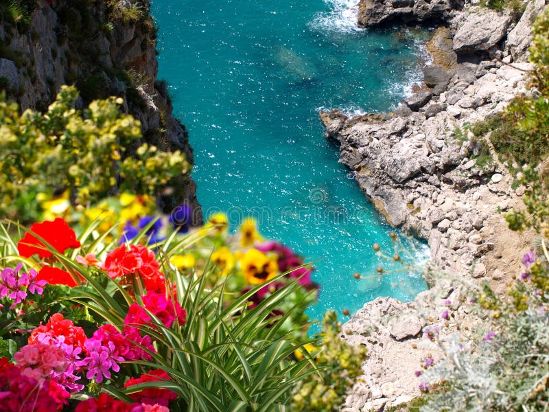 amalfi caprikust italy fotografering för bildbyråer amalfi caprikust italy fotografering för bildbyråer