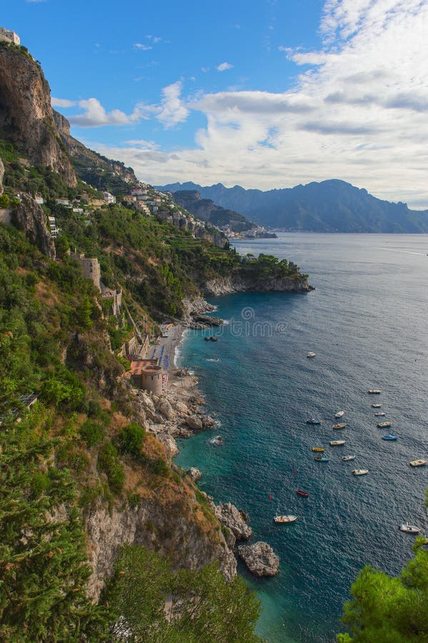 Amalfi Coast - Furore stock photo. Image of amalfitana - 60093660