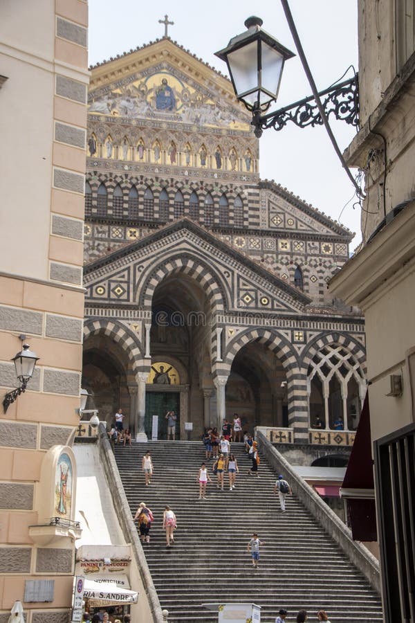 Amalfi cathedral editorial photography. Image of europe - 123228332
