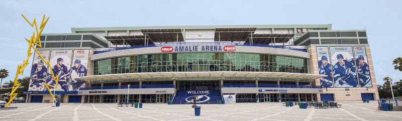 Amalie Arena, section 128, home of Tampa Bay Lightning, Tampa Bay