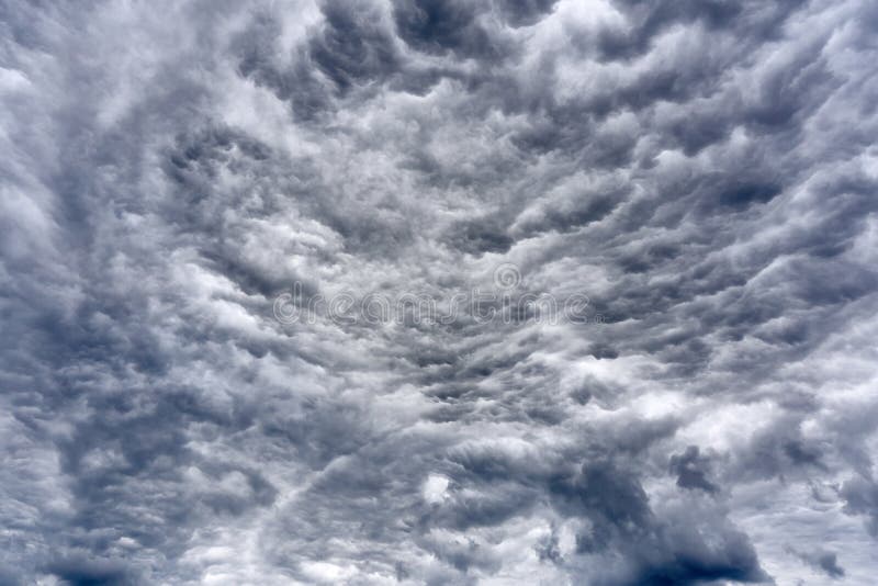 Amazing apocalyptic clouds before a storm royalty free stock photos