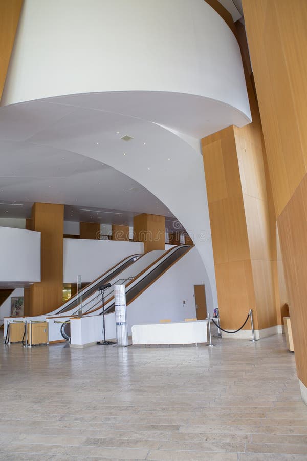 Disney Concert Hall California Interior Editorial Photo