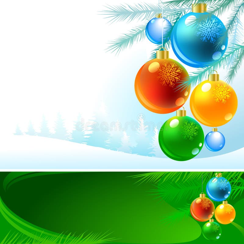 Amazing Baubles Background for Christmas