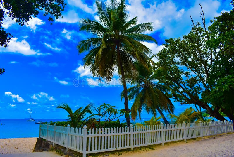Beau Vallon Beach - Seychelles Islands royalty free stock image Beau Vallon Beach - Seychelles Islands royalty free stock image