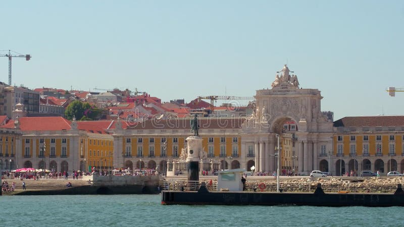 Amazing Comercio Square in Lisbon - view from Tagus River