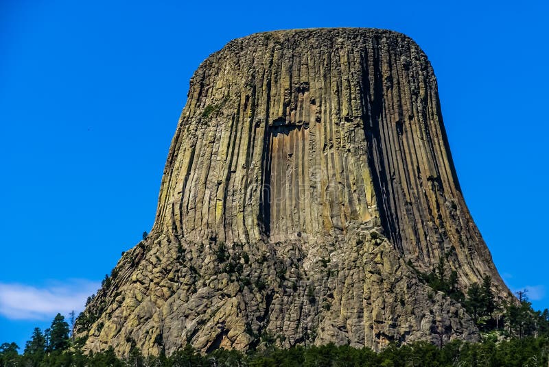 The Amazing Devil S Tower, Wyoming, USA. Stock Photo Image of