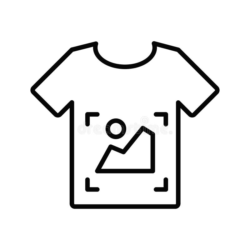 An Amazing Icon of T Shirt Design, T Shirt Printing Vector Design Stock