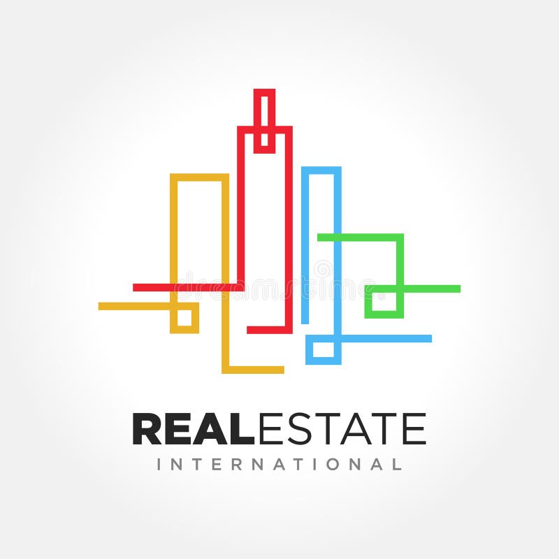 Real Estate Business Symbol, vector logo template. An amazing illustration of Real Estate Business Symbol, vector logo template vector illustration Real Estate Business Symbol, vector logo template. An amazing illustration of Real Estate Business Symbol, vector logo template vector illustration